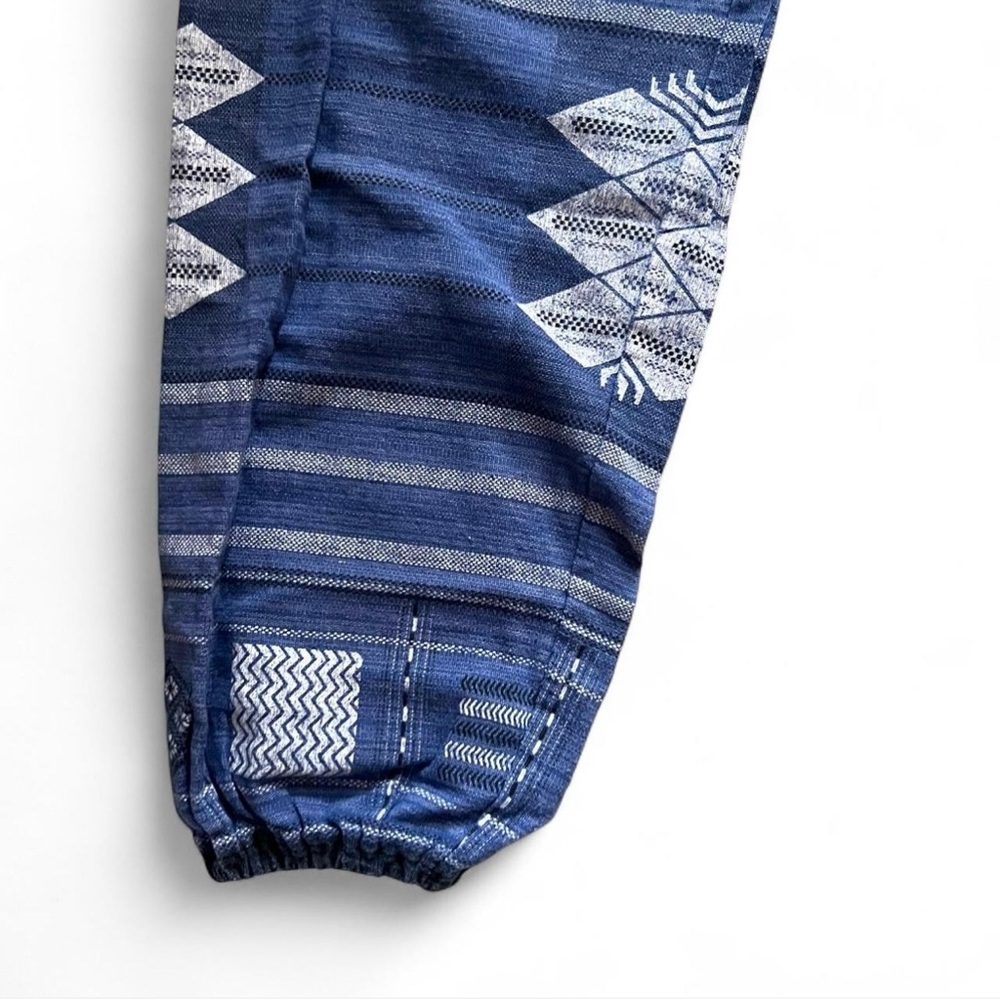 Blue And Brown Patchwork Trousers - image 4